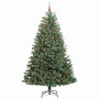 Árbol de Navidad artificial con ramas articuladas Verde 210 cm en Decoración Festiva y Estacional | Comprar online en Foru.es
