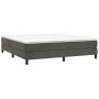 Estructura de cama de terciopelo gris oscuro 160x200 cm de vidaXL, Camas y somieres - Ref: Foro24-3120779, Precio: 123,43 €, ...