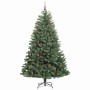 Árbol de Navidad artificial con ramas articuladas Verde 210 cm en Decoración Festiva y Estacional | Comprar online en Foru.es