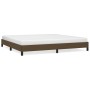 Estructura de cama tela marrón oscuro 200x200 cm de vidaXL, Camas y somieres - Ref: Foro24-346747, Precio: 115,00 €, Descuent...