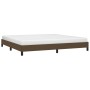 Estructura de cama tela marrón oscuro 200x200 cm de vidaXL, Camas y somieres - Ref: Foro24-346747, Precio: 115,00 €, Descuent...