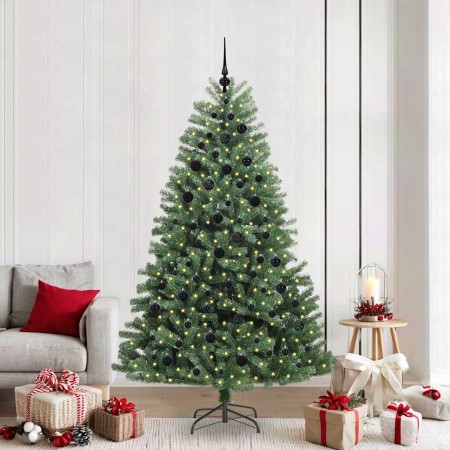 Árbol de Navidad artificial con ramas articuladas Verde 210 cm en Decoración Festiva y Estacional | Comprar online en Foru.es