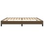 Estructura de cama tela marrón oscuro 200x200 cm de vidaXL, Camas y somieres - Ref: Foro24-346747, Precio: 115,00 €, Descuent...