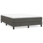 Estructura de cama de terciopelo gris oscuro 140x200 cm de vidaXL, Camas y somieres - Ref: Foro24-3120773, Precio: 105,16 €, ...