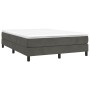 Estructura de cama de terciopelo gris oscuro 140x200 cm de vidaXL, Camas y somieres - Ref: Foro24-3120773, Precio: 105,16 €, ...