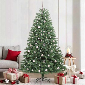 Árbol de Navidad artificial con ramas articuladas Verde 210 cm en Decoración Festiva y Estacional | Comprar online en Foru.es