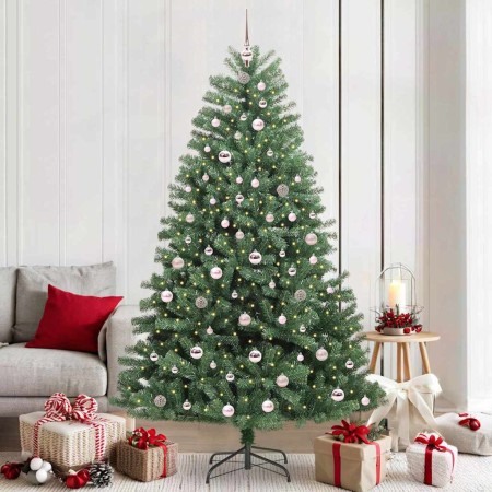 Árbol de Navidad artificial con ramas articuladas Verde 210 cm en Decoración Festiva y Estacional | Comprar online en Foru.es