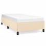 Estructura de cama de tela color crema 90x190 cm de vidaXL, Camas y somieres - Ref: Foro24-347031, Precio: 82,52 €, Descuento: %