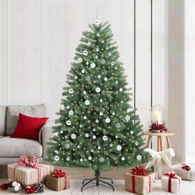 Árbol de Navidad artificial con ramas articuladas Verde 210 cm en Decoración Festiva y Estacional | Comprar online en Foru.es