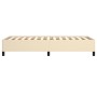 Estructura de cama de tela color crema 90x190 cm de vidaXL, Camas y somieres - Ref: Foro24-347031, Precio: 82,52 €, Descuento: %
