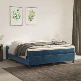Blauer Samtbettrahmen 180x200 cm von vidaXL, Betten und Lattenroste - Ref: Foro24-3121136, Preis: 139,82 €, Rabatt: %