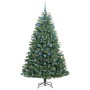 Árbol de Navidad artificial con ramas articuladas Verde 210 cm en Decoración Festiva y Estacional | Comprar online en Foru.es
