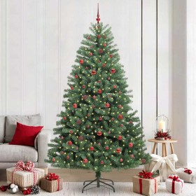 Árbol de Navidad artificial con ramas articuladas Verde 240 cm en Decoración Festiva y Estacional | Comprar online en Foru.es