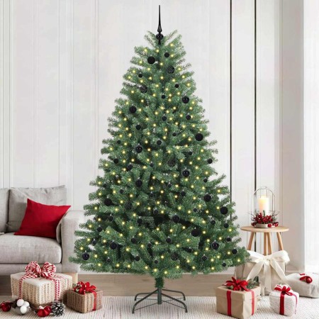 Árbol de Navidad artificial con ramas articuladas Verde 240 cm en Decoración Festiva y Estacional | Comprar online en Foru.es