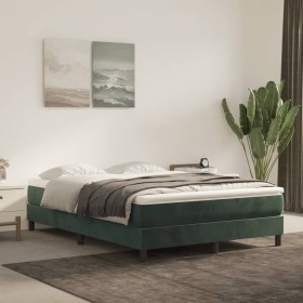 Estructura de cama de terciopelo verde 140x190 cm de vidaXL, Camas y somieres - Ref: Foro24-3120769, Precio: 98,28 €, Descuen...