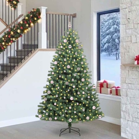 Árbol de Navidad artificial con ramas articuladas Verde 240 cm en Decoración Festiva y Estacional | Comprar online en Foru.es