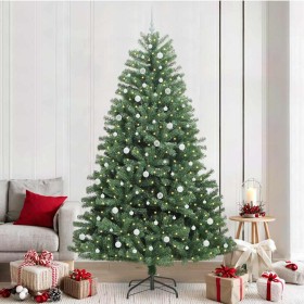 Árbol de Navidad artificial con ramas articuladas Verde 240 cm en Decoración Festiva y Estacional | Comprar online en Foru.es