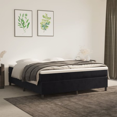 Estructura de cama de terciopelo gris claro 160x200 cm de vidaXL, Camas y somieres - Ref: Foro24-3121128, Precio: 142,97 €, D...