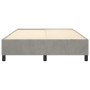 Estructura de cama de terciopelo gris claro 140x190 cm de vidaXL, Camas y somieres - Ref: Foro24-3121114, Precio: 153,83 €, D...
