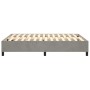 Estructura de cama de terciopelo gris claro 140x190 cm de vidaXL, Camas y somieres - Ref: Foro24-3121114, Precio: 153,83 €, D...