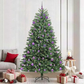 Árbol de Navidad artificial con ramas articuladas Verde 240 cm en Decoración Festiva y Estacional | Comprar online en Foru.es