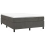Estructura de cama de terciopelo gris oscuro 140x190 cm de vidaXL, Camas y somieres - Ref: Foro24-3121115, Precio: 121,68 €, ...