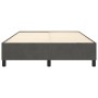Estructura de cama de terciopelo gris oscuro 140x190 cm de vidaXL, Camas y somieres - Ref: Foro24-3121115, Precio: 121,68 €, ...