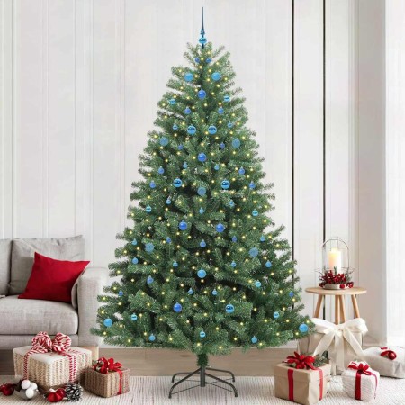 Árbol de Navidad artificial con ramas articuladas Verde 240 cm en Decoración Festiva y Estacional | Comprar online en Foru.es