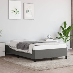 Estructura de cama de tela gris oscuro 120x200 cm de vidaXL, Camas y somieres - Ref: Foro24-347051, Precio: 122,86 €, Descuen...