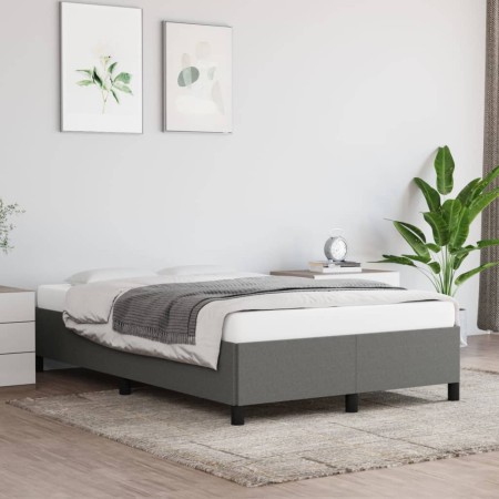 Estructura de cama de tela gris oscuro 120x200 cm de vidaXL, Camas y somieres - Ref: Foro24-347051, Precio: 122,86 €, Descuen...