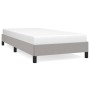 Estructura de cama de tela gris claro 100x200 cm de vidaXL, Camas y somieres - Ref: Foro24-346696, Precio: 78,60 €, Descuento: %