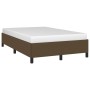 Estructura de cama de tela marrón oscuro 120x200 cm de vidaXL, Camas y somieres - Ref: Foro24-347053, Precio: 119,89 €, Descu...