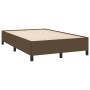Estructura de cama de tela marrón oscuro 120x200 cm de vidaXL, Camas y somieres - Ref: Foro24-347053, Precio: 119,89 €, Descu...