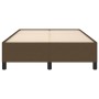 Estructura de cama de tela marrón oscuro 120x200 cm de vidaXL, Camas y somieres - Ref: Foro24-347053, Precio: 119,89 €, Descu...