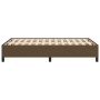 Estructura de cama de tela marrón oscuro 120x200 cm de vidaXL, Camas y somieres - Ref: Foro24-347053, Precio: 119,89 €, Descu...