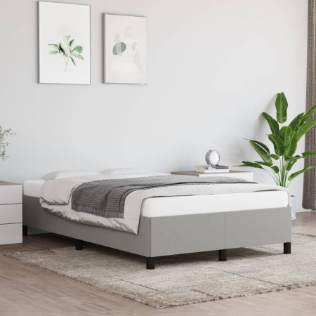 Estructura de cama de tela gris claro 120x200 cm de vidaXL, Camas y somieres - Ref: Foro24-347050, Precio: 111,14 €, Descuent...