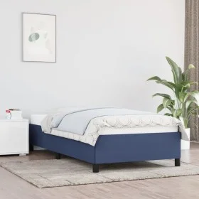 Estructura de cama de tela negro 100x200 cm de vidaXL, Camas y somieres - Ref: Foro24-347048, Precio: 92,04 €, Descuento: %