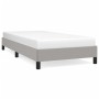 Estructura de cama de tela gris claro 90x190 cm de vidaXL, Camas y somieres - Ref: Foro24-346680, Precio: 91,75 €, Descuento: %