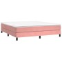 Estructura de cama de terciopelo rosa 160x200 cm de vidaXL, Camas y somieres - Ref: Foro24-3120783, Precio: 104,57 €, Descuen...