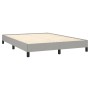 Estructura de cama de tela gris claro 140x190 cm de vidaXL, Camas y somieres - Ref: Foro24-346712, Precio: 102,92 €, Descuent...