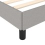 Estructura de cama de tela gris claro 140x190 cm de vidaXL, Camas y somieres - Ref: Foro24-346712, Precio: 102,92 €, Descuent...
