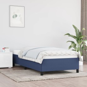 Estructura de cama de tela azul 90x200 cm de vidaXL, Camas y somieres - Ref: Foro24-347040, Precio: 97,72 €, Descuento: %