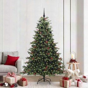 Árbol de Navidad artificial Verde 210 cm PVC, Metal y Plástico en Decoración Festiva y Estacional | Comprar online en Foru.es