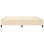 Estructura de cama de tela color crema 200x200 cm de vidaXL, Camas y somieres - Ref: Foro24-347095, Precio: 128,15 €, Descuen...