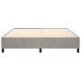 Estructura de cama de terciopelo gris claro 160x200 cm de vidaXL, Camas y somieres - Ref: Foro24-3121126, Precio: 129,43 €, D...
