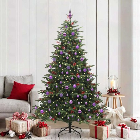 Árbol de Navidad artificial Verde 210 cm PVC, Metal y Plástico en Decoración Festiva y Estacional | Comprar online en Foru.es