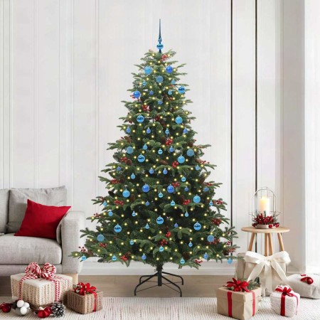 Árbol de Navidad artificial Verde 210 cm PVC, Metal y Plástico en Decoración Festiva y Estacional | Comprar online en Foru.es