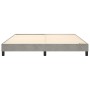 Estructura de cama de terciopelo gris claro 160x200 cm de vidaXL, Camas y somieres - Ref: Foro24-3120778, Precio: 120,99 €, D...