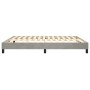 Estructura de cama de terciopelo gris claro 160x200 cm de vidaXL, Camas y somieres - Ref: Foro24-3120778, Precio: 120,99 €, D...