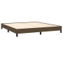 Estructura de cama tela marrón oscuro 180x200 cm de vidaXL, Camas y somieres - Ref: Foro24-346739, Precio: 118,29 €, Descuent...